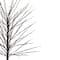 5ft. Pre-Lit Black Twig Artificial Christmas Tree, Warm White LED Lights